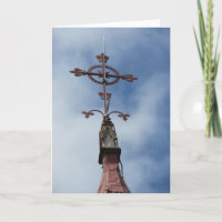 Carte de sympathie « Clocher de l'église de la Sai
