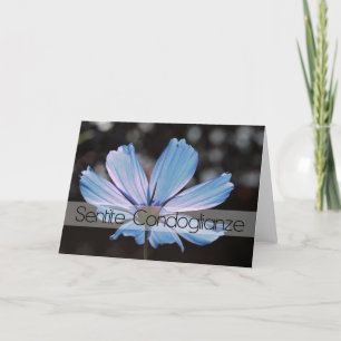 Carte de sympathie cosmos bleu italien