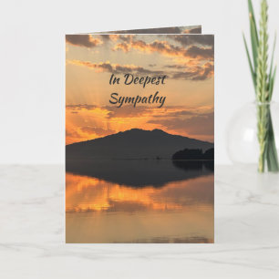 Carte de sympathie Coucher de soleil Eau Reflet Ci