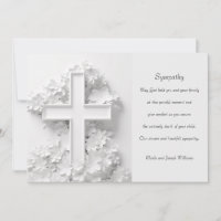Carte de sympathie Croix Blanche