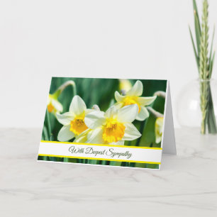 Carte de sympathie Daffodiques