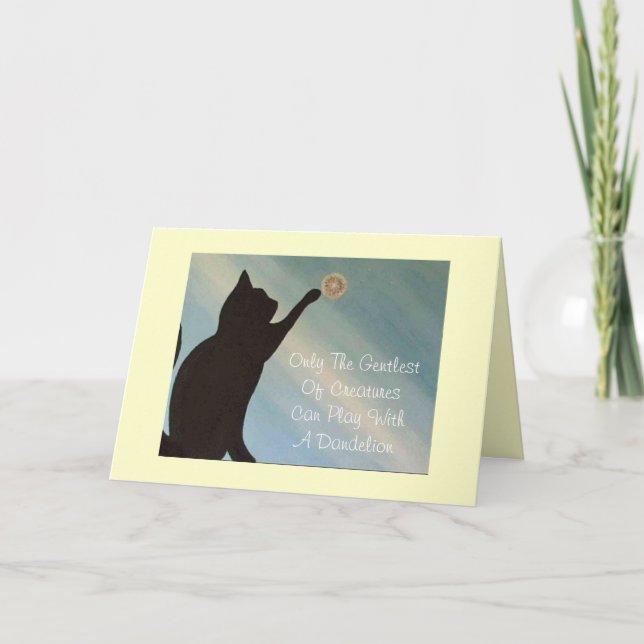 Carte de sympathie d'animal familier - chat (Devant)