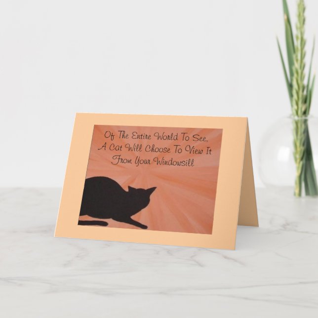 Carte de sympathie d'animal familier - chat (Devant)