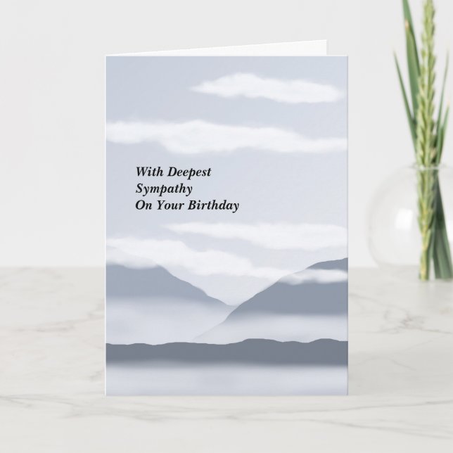 Carte de sympathie d'anniversaire (Devant)