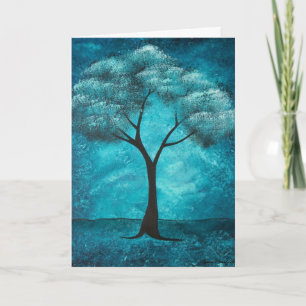 Carte de Sympathie de l'arbre bleu