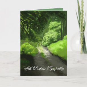 Carte de sympathie de l'un : scène de la forêt du 