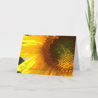 Carte de sympathie de tournesol