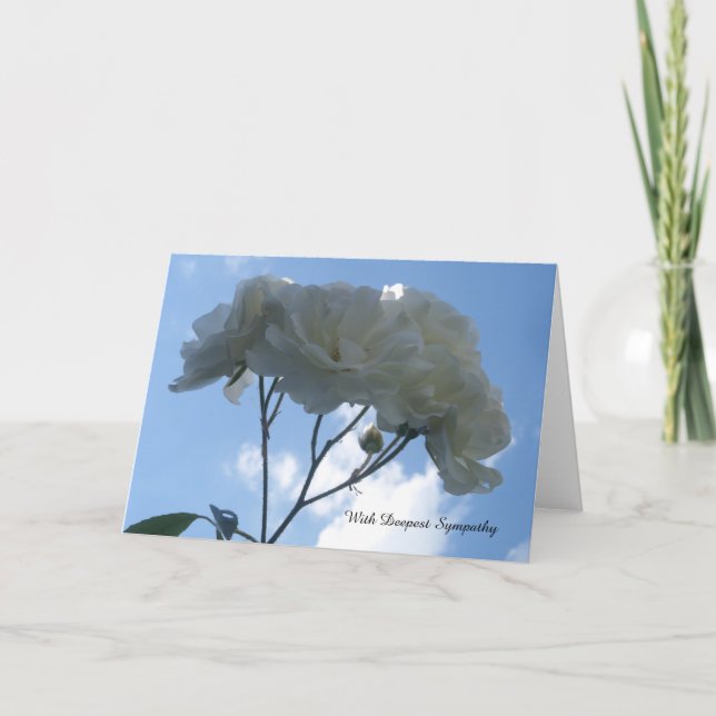 Carte de Sympathie des Roses Blanches (Devant)