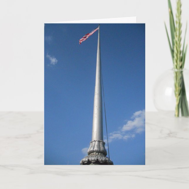 Carte de sympathie “Drapeau américain de Lowelle” (Devant)