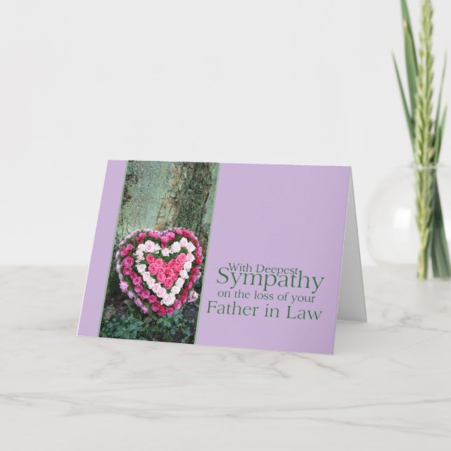 Carte de sympathie du Rose père en droit (Devant)