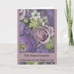 Carte de sympathie du Rose père en droit