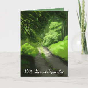 Carte de sympathie d'un : Scène de la forêt de gra