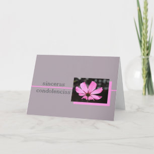 carte de sympathie espagnole cosmos rose
