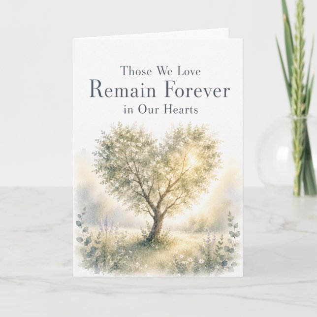 Carte de sympathie Forever in Our Hearts (Devant)