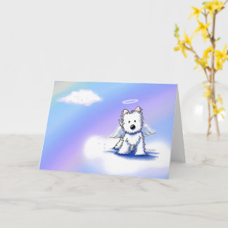 Carte de sympathie KiniArt Westie Angel