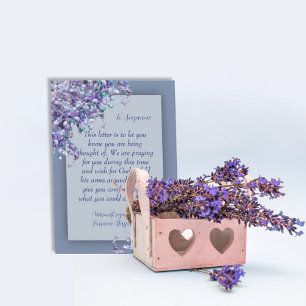 Carte de sympathie Lavender Lilacs