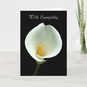 Carte de Sympathie Lily blanche