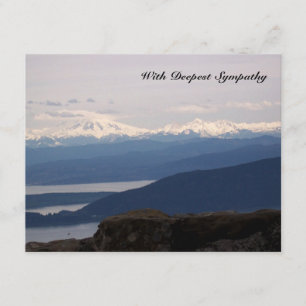 Carte de sympathie Misty Sea Bible Verse