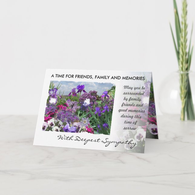 carte de sympathie nuances de violet 15a (Devant)