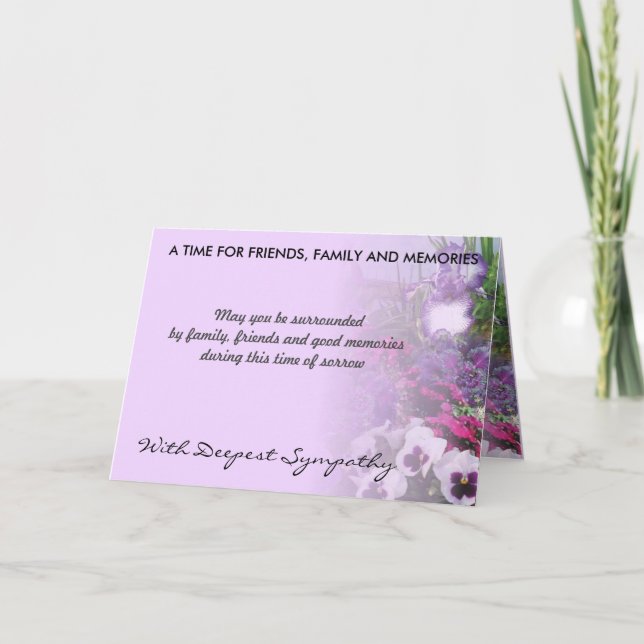 carte de sympathie nuances de violet 16a (Devant)