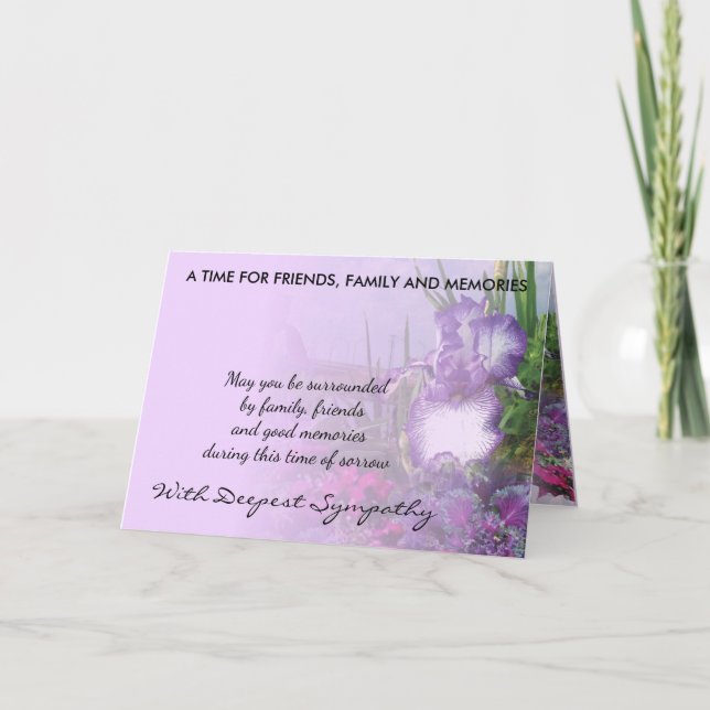 carte de sympathie nuances de violet 16b (Devant)