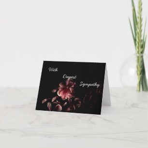 Carte de sympathie personnalisée rose foncé