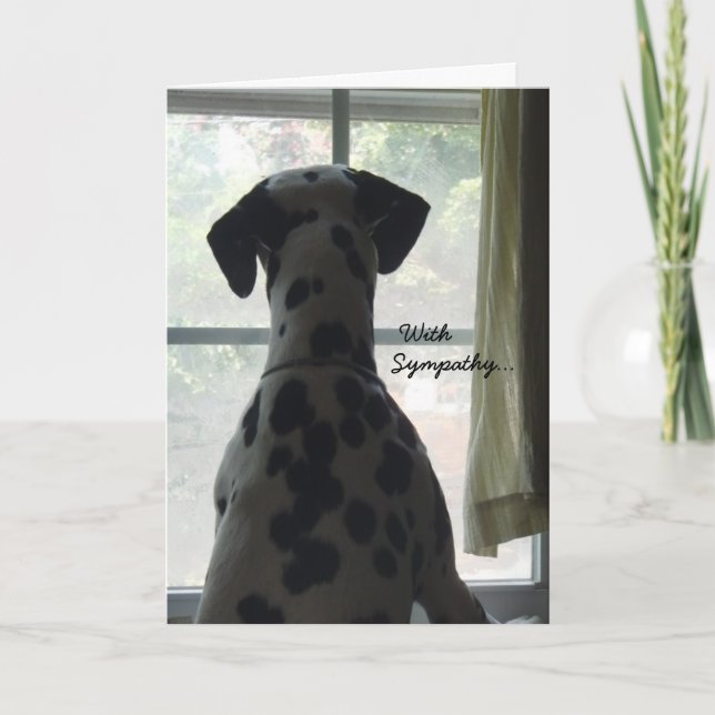 Carte de sympathie — Perte de chien (Devant)