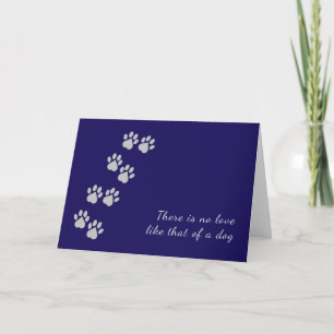 Carte de Sympathie pour animal de compagnie