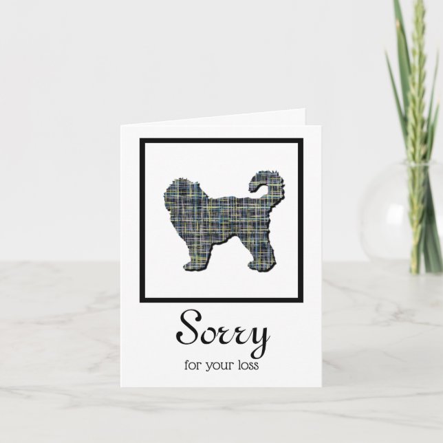 Carte de Sympathie pour animal de compagnie de chi (Devant)