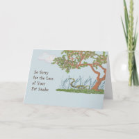 Carte de sympathie pour animal de compagnie pour s
