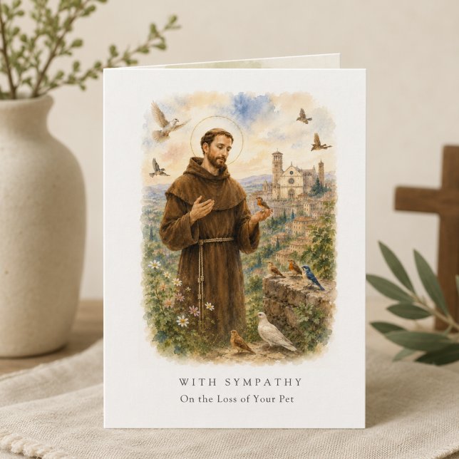 Carte de sympathie pour animal de compagnie Saint- (Créateur téléchargé)