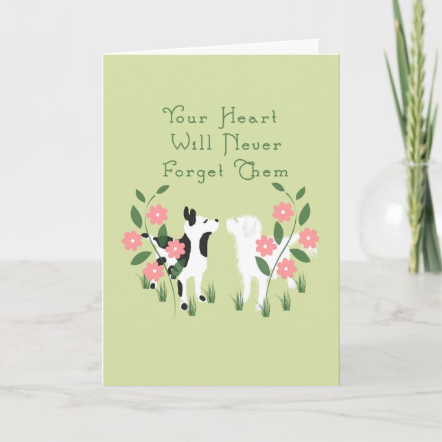 Carte de sympathie pour animaux de compagnie pour  (Devant)