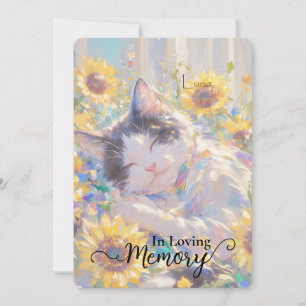 Carte de sympathie pour chat de vache