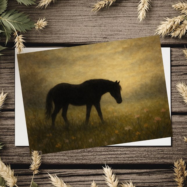 Carte de sympathie pour cheval (May the memories you shared bring you comfort and peace.
)
