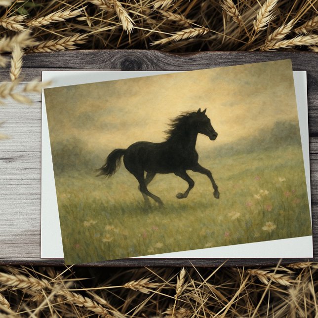 Carte de sympathie pour cheval  (May the memories you shared bring you comfort and peace.
)