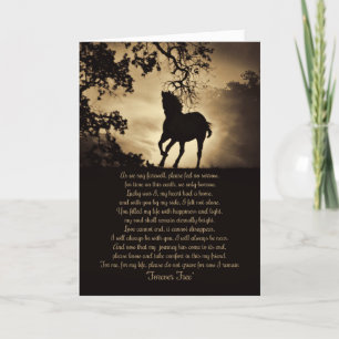 Carte de Sympathie pour Cheval Forever Gratuit