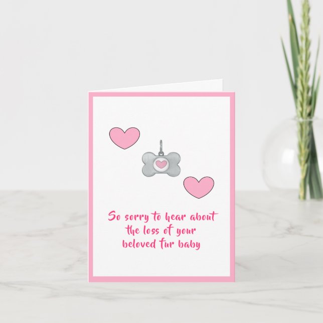 Carte de sympathie pour chien par dalDesignNZ (Devant)