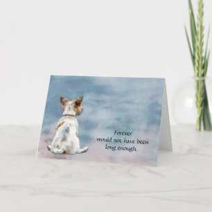 Carte de sympathie pour chien Terrier Irlandais à