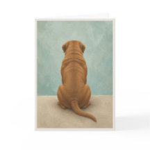 Carte de sympathie pour Dogue de Bordeaux