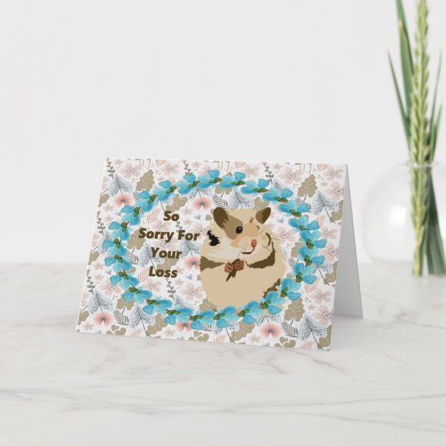 Carte de sympathie pour Hamster pour animaux de co (Devant)
