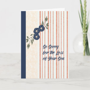 Carte de sympathie pour la perte de son