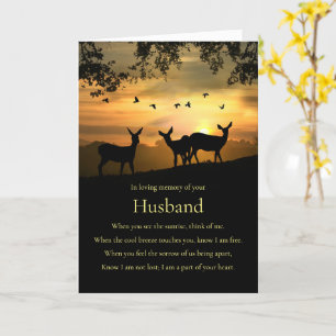 Carte de sympathie pour la perte du poème spiritue