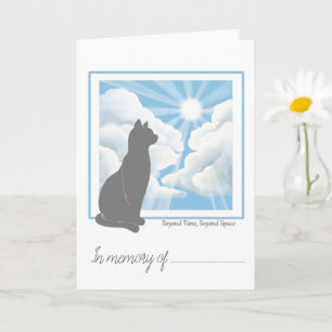 Carte de sympathie pour la perte d'un chat