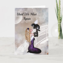 Carte de sympathie pour la perte d'un chat animal