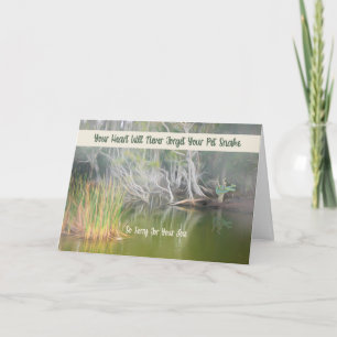 Carte de sympathie pour la perte d'un serpent de c