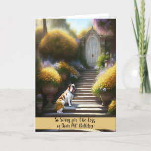 Carte de sympathie pour la technologie Pet Bulldog