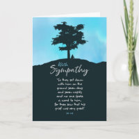 Carte de sympathie pour le deuil trop grand pour l