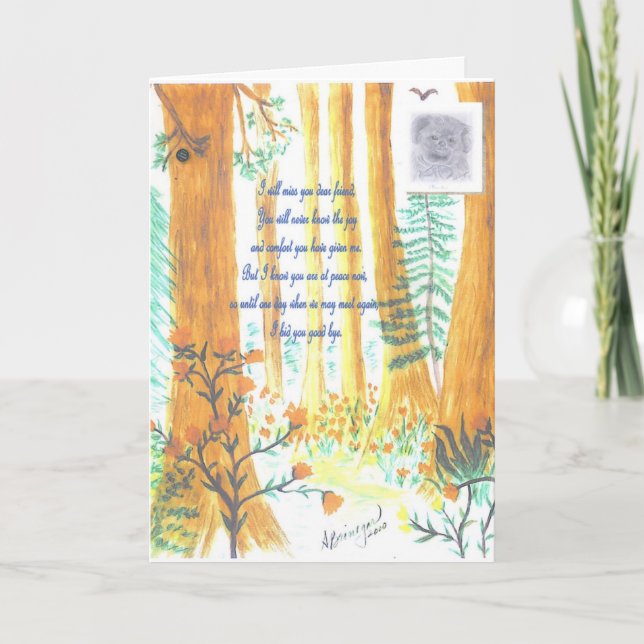 Carte de sympathie pour les animaux de compagnie L (Devant)