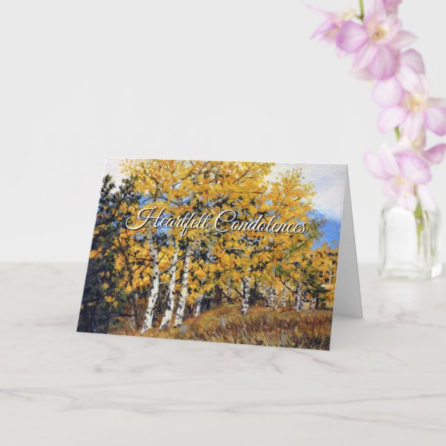 Carte de sympathie pour les condoléances sincères (Orchidée)