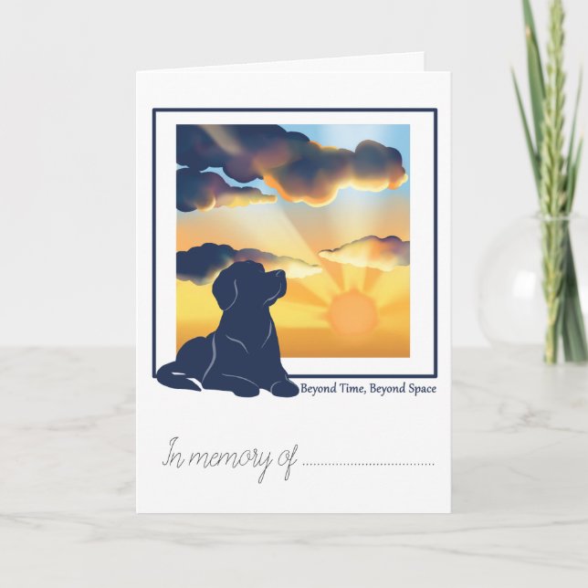 Carte de sympathie pour perte d'animal de compagni (Devant)